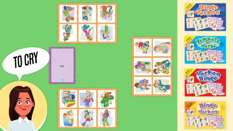 La tombola dei verbi da stampare: un modo divertente per imparare la grammatica!