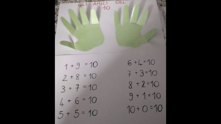 I Numeri Amici del 10: il Sorprendente Cartellone Matematico!