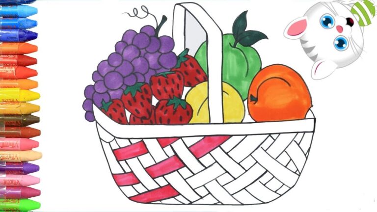 Fruttuoso autunno: cestino di frutta da colorare sorprende i sensi!