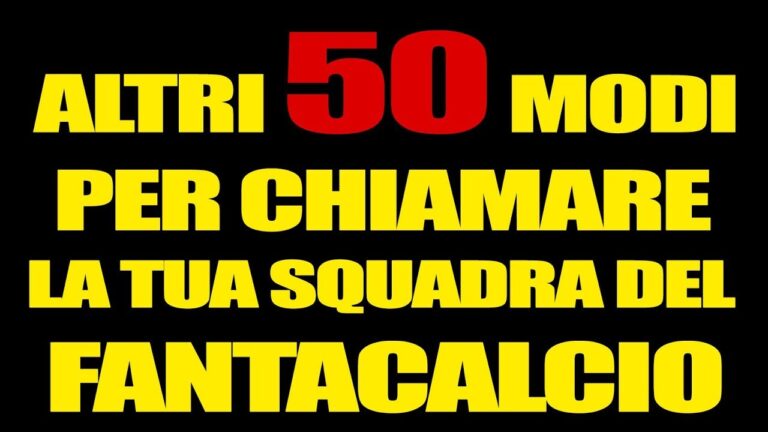 Idee originali per i nomi delle squadre del Fanta Amici: trasforma la tua passione in un successo!